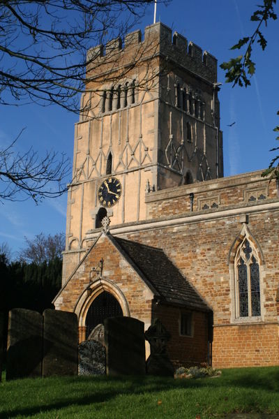 The famous saxon church at Earls Barton, Northamptonshire (England). Picture taken by R Neil Marshman 